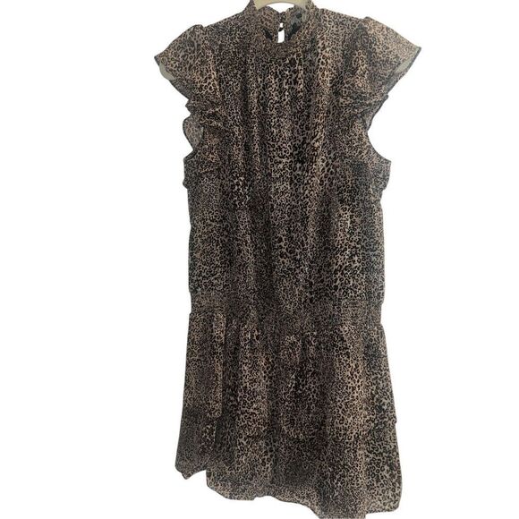 ✨1.STATE Mock Neck Flutter Mini Sz Large Dress✨ - Picture 5 of 8